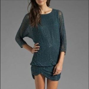 Parker Blouson Beaded Mini Dress - image 1